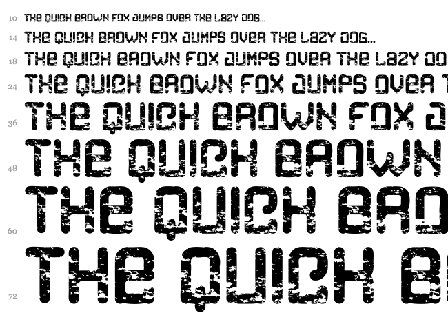 Cargo font waterfall
